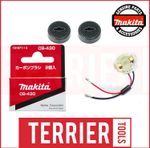 Genuine Makita BGA450 BGA452 DGA452 Brush Holder + Caps 643954-4 & CB430 Brushes