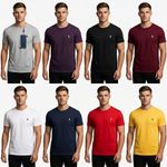Men’s Premium Cotton Polo Ralph T-Shirt – Classic Round Neck Style,