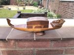Novelty Treen Ware Gondola Cigarette Dispenser Musical Working
