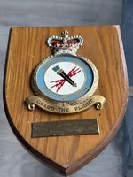 Vintage Royal Air Force (RAF) military plaque