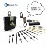 Battery Powered Clock Mechanism Long Hands Movement Outdoor Cover Garden Clock 