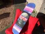 Tricks skateboard deck 32 x 7.75" in good useable condition