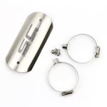 Motorcycle Exhaust Middle Pipe Heat Shield Link Cover Muffler Protector Guard #F