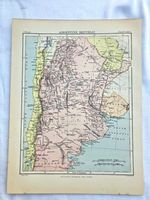 circa 1880s map of argentine republic ( adam & charles black )