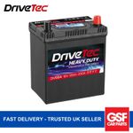 DriveTec Car Battery DM054 12V 35Ah 330A T1 T3 Fits Honda Jazz 1.4 iDSI