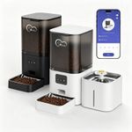 DOEL 2-in-1 Smart 6L Cat Feeder & 2.5L Water Fountain 5G WiFi APP Timed Voice