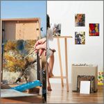 20 Blank Artist Canvas Sets 20x25cm Large Plain Painting Boards Stretched/Framed