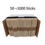 Wooden Natural Craft Lollipop Lolly Sticks, Lollies Ice Pops Plant Labels