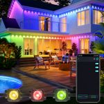 Smart RGBIC Outdoor Eave Lights IP67 Waterproof Permanent House Decor Music Sync