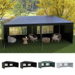 6 x 3m Gazebo Canopy Garden BBQ Party Patio Tent Camping Sun Shade