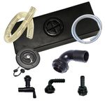 60 Litre Fresh Water Tank Kit - Black locking filler cap Campervan Motorhome