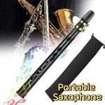 Pocket Saxophone Sax Mini Saxophone Portable Saxophone C Key with Carry Bag UK
