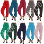 LADIES FULL LENGTH HAREEM ALI BABA PANTS WOMEN BAGGYTROUSERS HAREM LEGGINGS 8-26