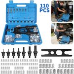 Professional Hand Rivnut Nut Thread Riveter Gun Repair Tool Kit M3-M12 Mandrels