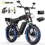 Aairsk X5 Electric Bike 20" Fat Tyre 250W 48V 15Ah 50 Mile Range Adult E-Bike UK