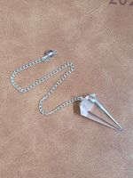 Clear Quartz Dowsing Pendulum Healing Crystals Orgonite Crystal Point Scrying