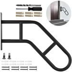 Heavy Duty Non-Slip Handrails for Outdoor 1-3 Step, Wall Mount Stair Handrails