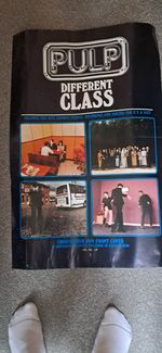 Original Promo Poster for Pulp Different Class Album Record Store Advert 1990s