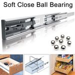 10"-24" Soft Close Drawer Runners Heavy Duty Kitchen Draw Slides Ball Bearing