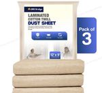 3 X Dust Sheets For Painting & Decorating 100% Cotton Dust Sheets Large 12ftx6ft