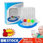 Deep Breathing Lung Exerciser Respiratory Spirometry Trainer With 3 Balls Health