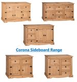 Corona Sideboard Large Small Low Solid Pine Dining And Living Room Furniture  
