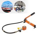 10T Hydraulic Cylinder Jack 0.43" Stroke Lifting Cylinders + Hydraulic Hand Pump
