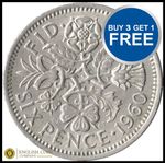 Sixpence Each Choose your Date 1947-1967 FREE P&P All Dates BIRTHDAY COIN
