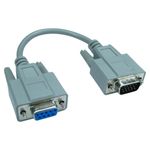 D9 Pin Female to D15 Pin Male VGA leaded adapter DB9 female HD15 male 21cm
