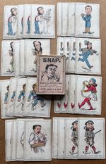 John Jaques Grotesque Snap card game, 1910-20s, boxed original set