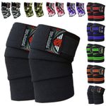 Knee Wraps Weight Lifting Knee Straps PowerLifting Knee Wrap Knee Gaurd Gym Pair