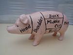 Fantastic Model of a PIG bearing the cuts of pork Money Box