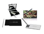 Royal Box kit set / Deluxe set with mirror and metal straw tube. Discreet wallet