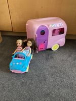 Barbie Chelsea Camper Van Campervan Caravan Playset With Car & 2 Dolls