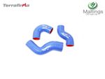 TERRAFIRMA TD5 SILICONE HOSE SET BLUE  TF722 FITS FEFENDER 98-06 90/110/130