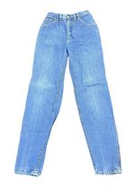 Vintage Lee 80’s High Waist Mom Jeans Size 7 (26”x31”) Pleated Front Tapered Leg
