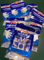 Disposable Polyethylene Gloves One Size, Pack of 100, X 10 New, Hand Protection