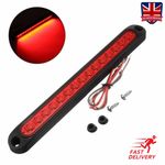 Universal UK Red LED Car High Mount Third Brake Stop Rear Tail Light Bar Strip
