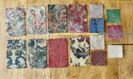 Bundle of Vintage Fabric Swatches. Floral & Velvets. G-Plan, Ercol, Parker Knoll