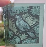 stained glass dove bird antique green piece window decor  birds