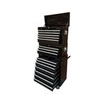 TOOL BOX ROLLER CABINET STEEL CHEST 19 DRAWERS BLACK - US PRO TOOLS