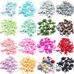 Flat Back Pearl Rhinestones Half Round Beads Face Gem Nail Art Card Making Craft