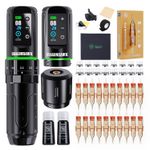 Dragonhawk L3 Tattoo Kit, Cordless/Cord Complete Tattoo 2 Batteries 2,000mAh