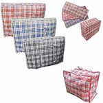 10 x Laundry Bags Reusable Large, Extra Large Zipped Shopping Storage XL Bag