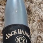Jack Daniels Old No. 7 Metal Whiskey Flask Bottle with Jack Daniels Sleeve