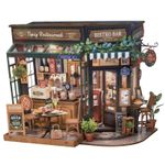 Rolife Tipsy Restaurant DIY Miniature House DG167 3D Puzzle (Without Bear)