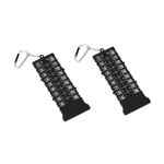 2x Golf Score Counter with Carabiner Chain Small Score Card 18 Holes Golf