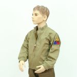 Replica Childrens Sized US Army WW2 Tankers Jacket with 2nd Armoured Badge BO...