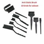 10 Kind Plastic Handle ESD Anti-Static Brush For PCB Repair Cleaning Black