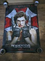Resident Evil The Final Chapter Movie Poster Original Double Sided 27" x 40"